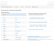 Tablet Screenshot of learnrussianfree.com